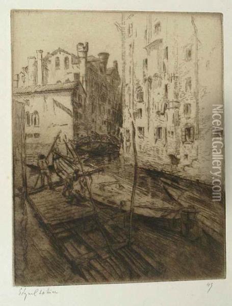 Ghetto Vecchio, Venise Oil Painting - Edgar Chahine
