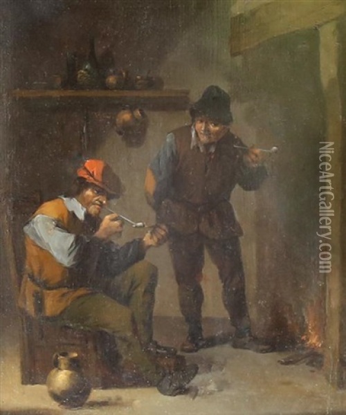 The Cronies Oil Painting - David Teniers the Elder