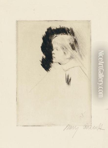 Katharine Cassatt (b. 37) Oil Painting - Mary Cassatt