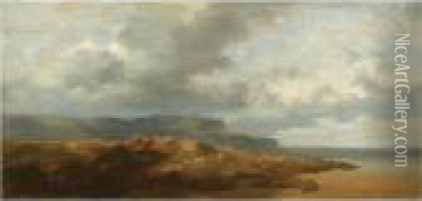 Kustenlandschaft (coastal View) Oil Painting - Carl Spitzweg