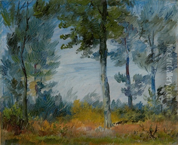 Waldrand (waldlichtung) Oil Painting - Wilhelm Busch