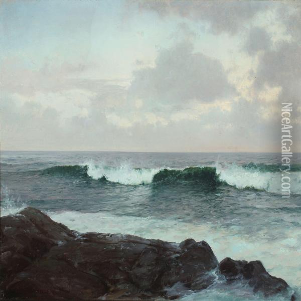 Seacape Oil Painting - Peder Knudsen