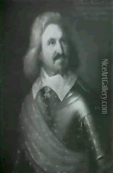 Portrait Of Colonel Francis Hammond Oil Painting - William Dobson