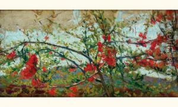 Etude De Fleurs Oil Painting - Anna de Weert