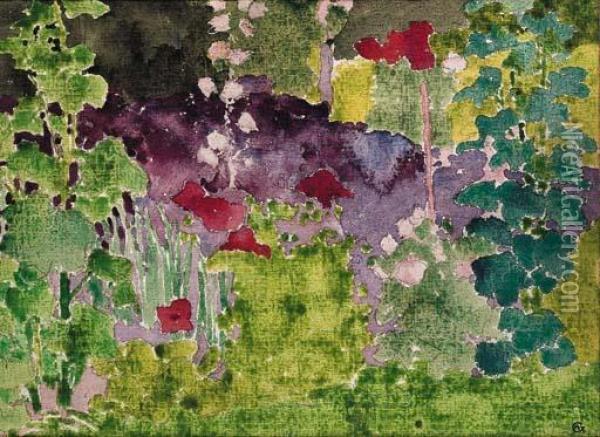 Gartenbild Oil Painting - Augusto Giacometti