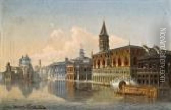 Blick Auf Venedig Oil Painting - Karl Kaufmann