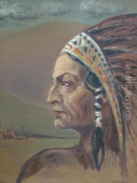 20th Century- 'the Great Eagle' Oil Painting - Robert Hahn