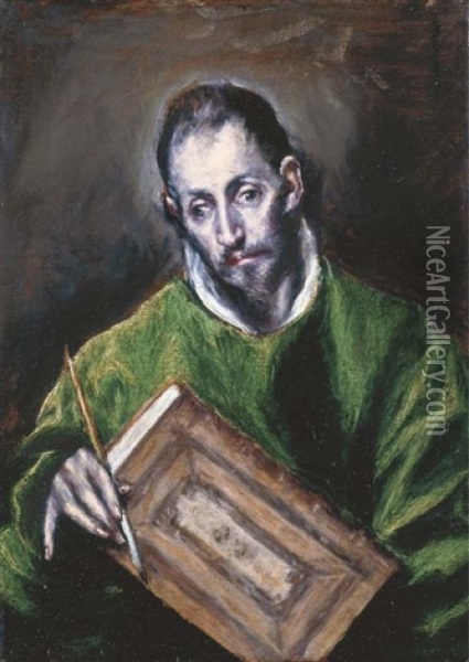 San Lucas (collab. W/studio) Oil Painting -  El Greco
