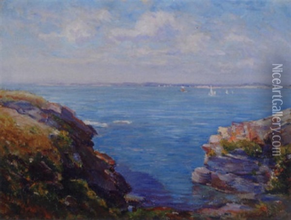 A View Of The Bay Oil Painting - Reynolds Beal