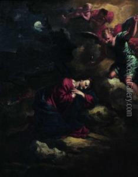 Orazione Di Gesu' Cristo Nell'orto Oil Painting - Pietro Dandini