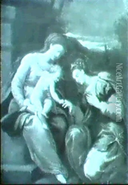Die Mystische Vermahlung Der Hl. Katherina Oil Painting -  Correggio