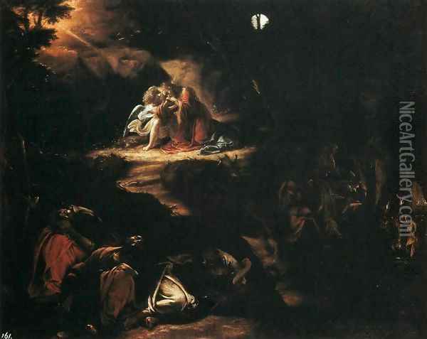 Christ in the Garden of Gethsemane Oil Painting - Orazio Borgianni