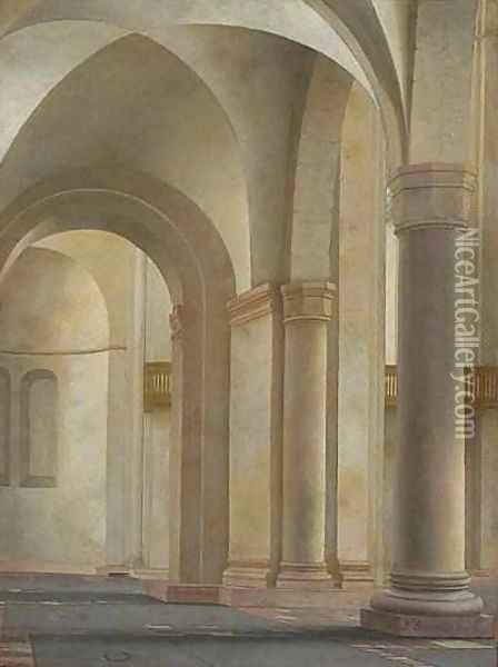 Interior of the Mariakerk Utrecht Oil Painting - Pieter Jansz Saenredam