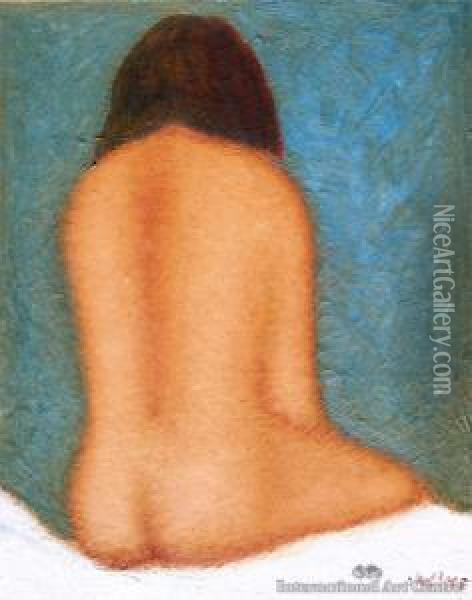 Seated Nude Oil Painting - Graham Witt