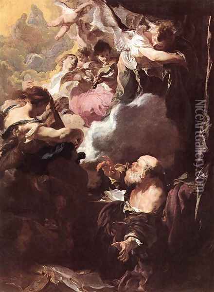 The Ecstasy of St Paul Oil Painting - Johann Liss