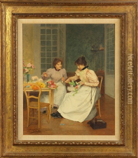 The Milliners Oil Painting - Victor Gabriel Gilbert