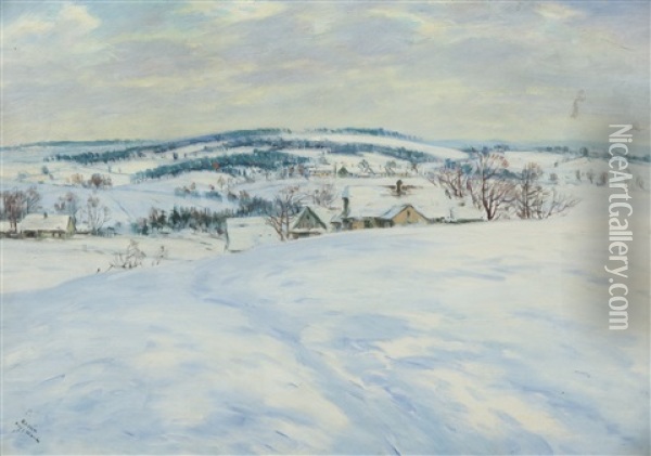 Region Of Hlinsko Oil Painting - Frantisek Kavan