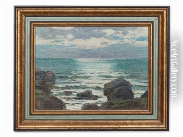 Calm Ocean Oil Painting - Ernst Dorn