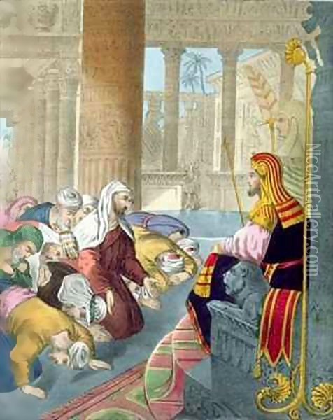 Joseph Receiving the Homage of his Brethren Oil Painting - Siegfried Detler Bendixen