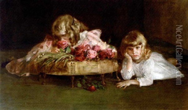 The Young Roses Oil Painting - John McClure Hamilton
