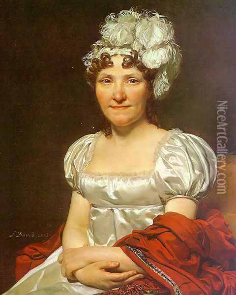Portrait of Charlotte David (Madame David) 1813 Oil Painting - Jacques Louis David