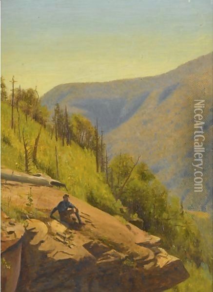 Summer In The Hills Two Paintings Oil Painting - Jervis McEntee