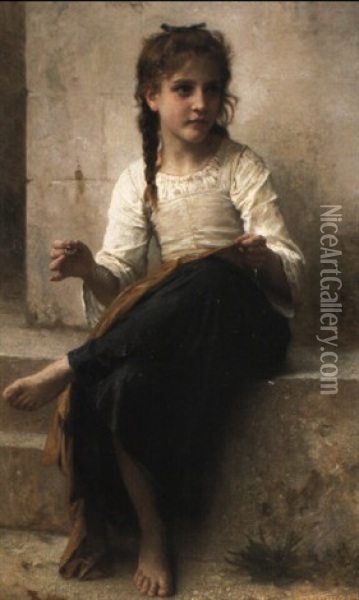Couturiere Oil Painting - William-Adolphe Bouguereau