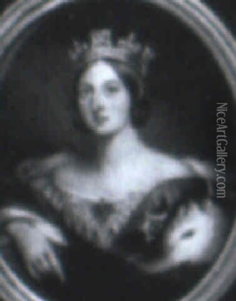 Queen Victoria Oil Painting - William Essex