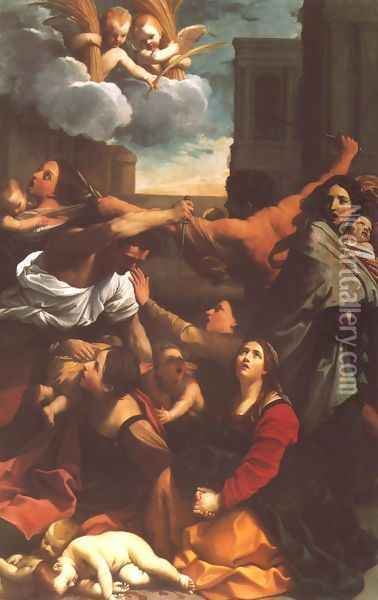 Massacre of the Innocents 1611 Oil Painting - Guido Reni