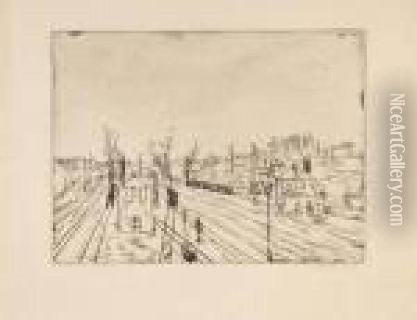 Bahnhof Oil Painting - Paul Klee