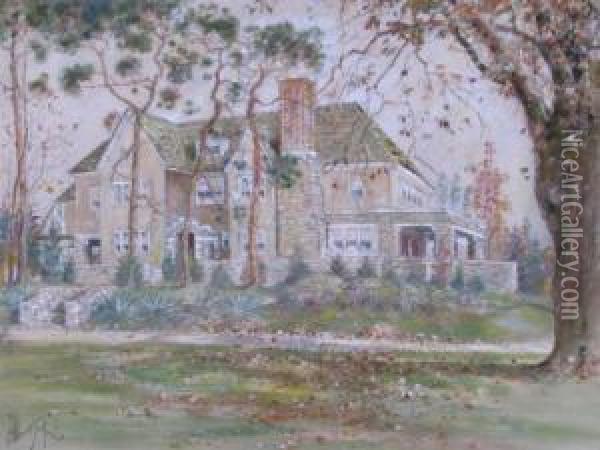 Mcguire Toedebusch House Oil Painting - John Albert Seaford