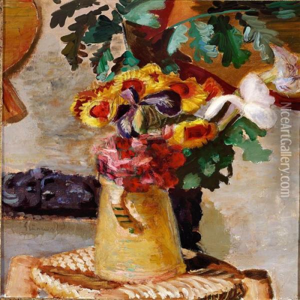 Flowers Oil Painting - Isaac Grunewald