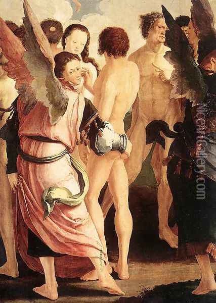 The Last Judgment (detail) 1526 Oil Painting - Lucas Van Leyden