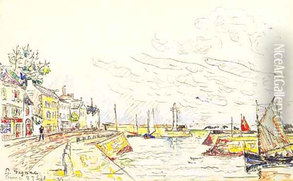 Port de Binic Oil Painting - Paul Signac