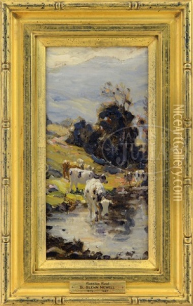 Critchlow Creek Oil Painting - George Glenn Newell