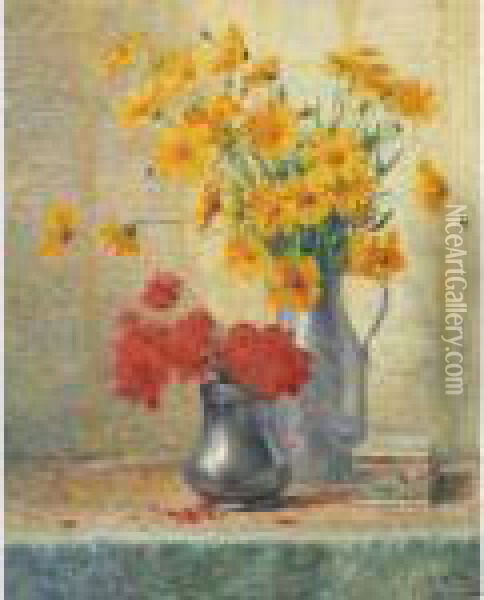 Vase De Fleurs Oil Painting - Evert Pieters