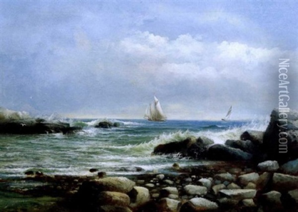 Passing Sails Oil Painting - Edward Moran