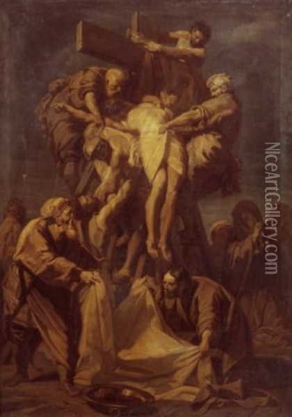 Descente De Croix Oil Painting - Jean-baptiste Jouvenet