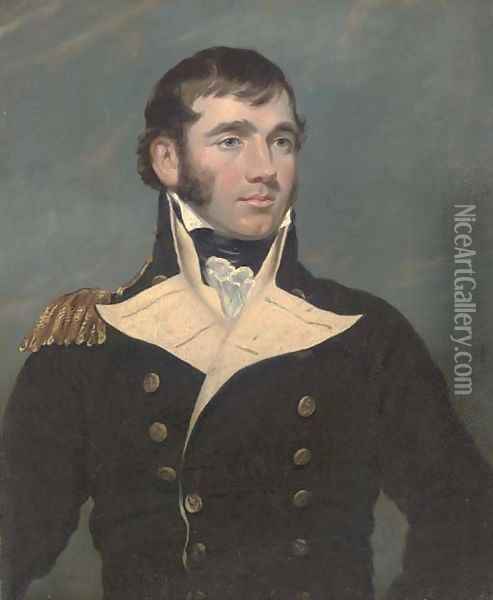 Portrait of Captain Forster Oil Painting - Sir George Hayter