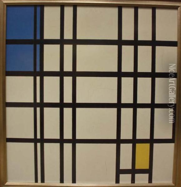 Rhytmus Oil Painting - Piet Mondrian