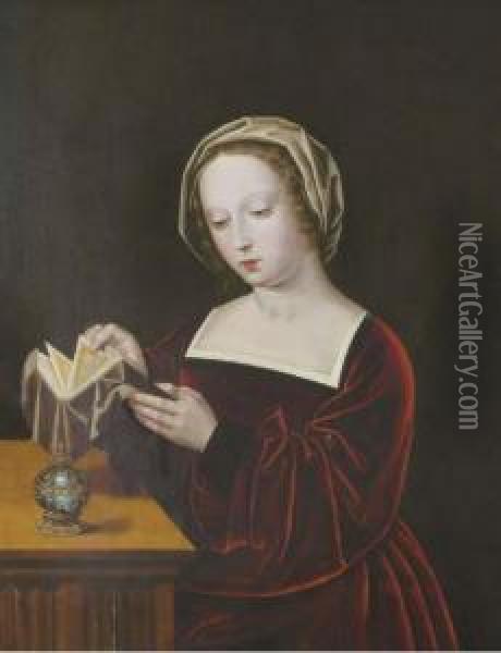 The Penitent Magdalen Oil Painting - Ambrosius Benson