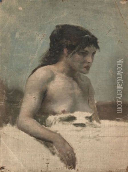 Etude De Femme Oil Painting - Fernand Cormon