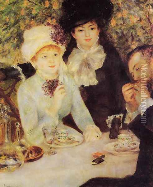 The End Of Lunch Oil Painting - Pierre Auguste Renoir