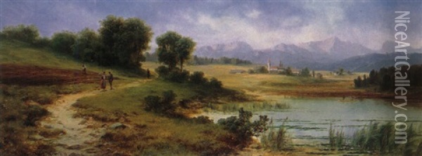 Am Jakobssee Oil Painting - Willibald Wex