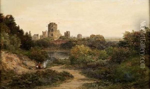 Pembrocke Castle; North West Oil Painting - Mark Edwin Dockree