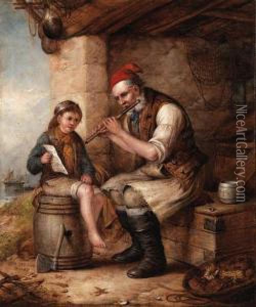 The Fisherman's Song Oil Painting - Alexander Leggett