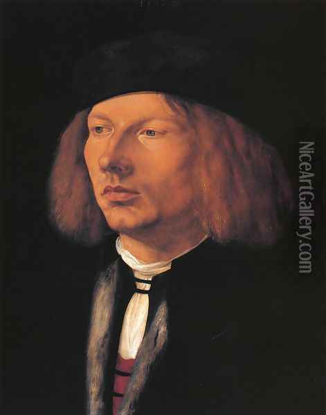 Portrait of Burkard von Speyer Oil Painting - Albrecht Durer