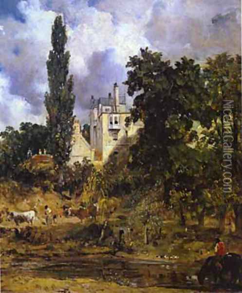 The Grove Hampstead (The Admirals House) 1832 Oil Painting - John Constable