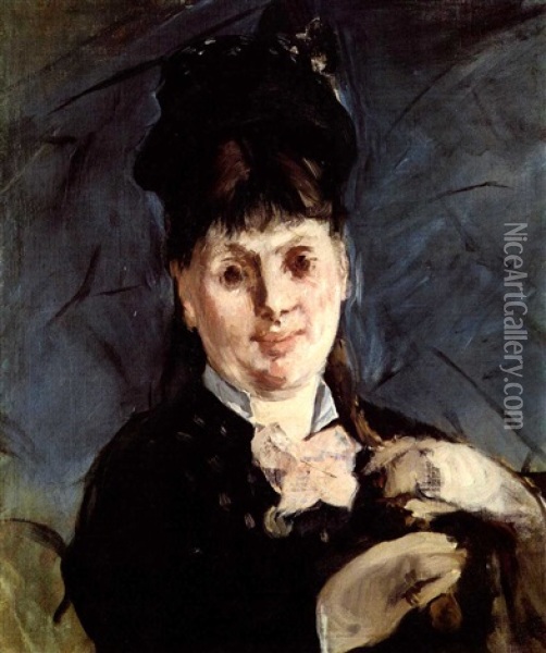 La Femme A L'ombrelle Oil Painting - Edouard Manet