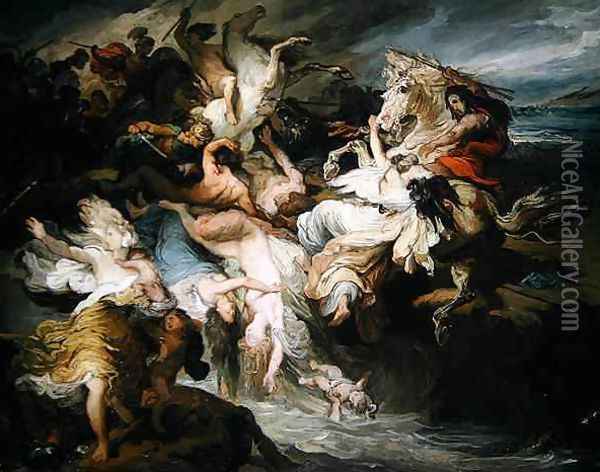 The Defeat of the Teutons and the Cimbri by Gaius Marius Oil Painting - Francois - Joseph Heim